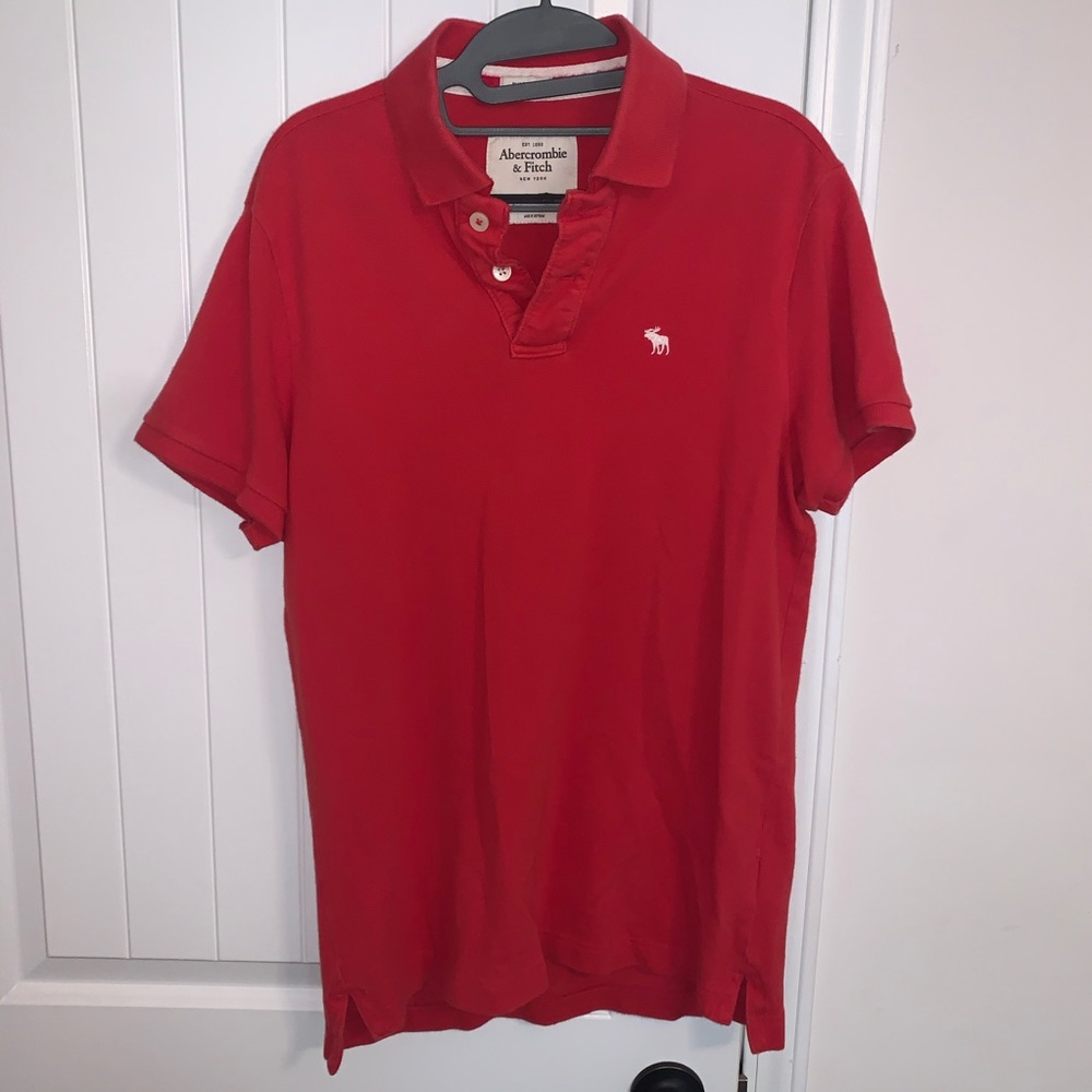 Abercrombie & Fitch red polo